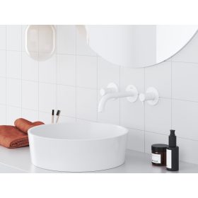   Ravak Espirit falba süllyesztett mosdócsaptelep belső egységgel ES 019.10WV.O1, White Velvet X070239