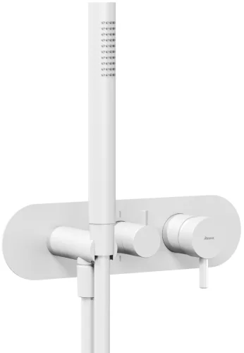 Ravak Espirit falba süllyesztett csaptelep szettel, kétutas, belső egység nélkül ES 065.10WV.O2.RB07D.+S, White Velvet X070250