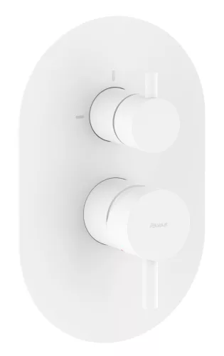 Ravak Espirit falba süllyesztett csaptelep, kétutas, belső egység nélkül ES 065.10WV.O2.RB07E, White Velvet X070251