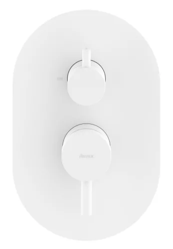 Ravak Espirit falba süllyesztett csaptelep, kétutas, belső egység nélkül ES 065.10WV.O2.RB07E, White Velvet X070251