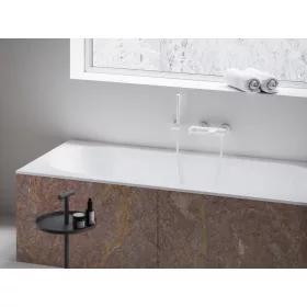   Ravak Eleganta fali kádcsaptelep zuhanyszett nélkül EL 022.10WV, White Velvet X070256