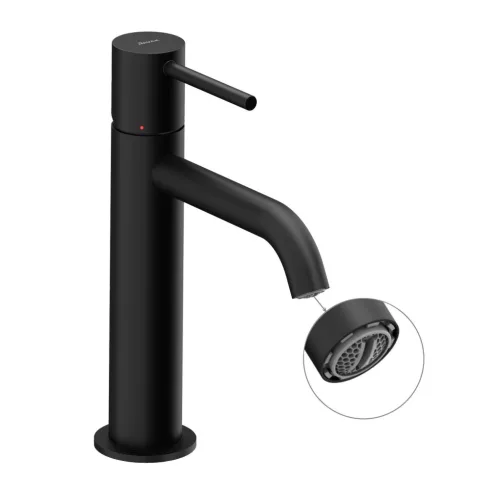 Ravak Espirit álló mosdócsaptelep 190 mm leeresztő nélkül ES 012.20BLM, Black Matt X070273