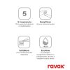 Ravak Espirit álló mosdócsaptelep 190 mm leeresztő nélkül ES 012.20BLM, Black Matt X070273