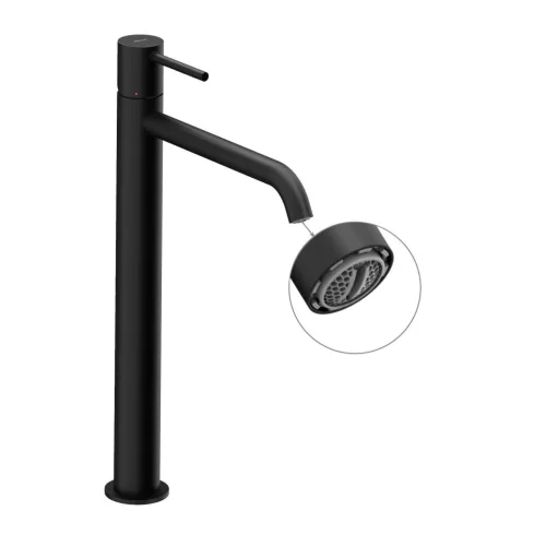 Ravak Espirit álló mosdócsaptelep 340 mm leeresztő nélkül ES 015.20BLM, Black Matt X070274