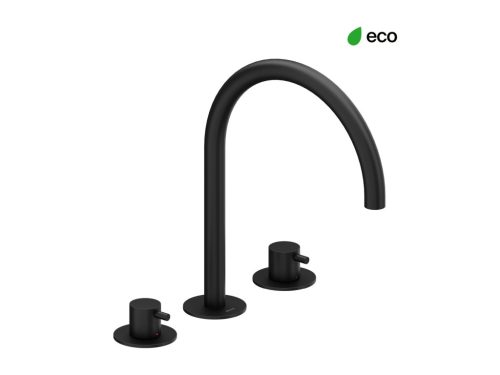 Ravak Espirit álló mosdócsaptelep, 3 furatos 270 mm leeresztő nélkül ES 018.20BLM, Black Matt X070275