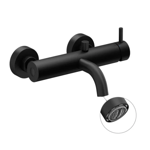 Ravak Espirit fali kádcsaptelep zuhanyszett nélkül ES 022.20BLM, Black Matt X070279