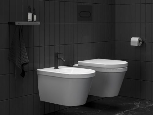 Ravak Espirit álló bidécsaptelep 150 mm leersztő nélkül ES 056.20BLM, Black Matt X070281