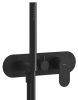 Ravak Eleganta falba süllyesztett csaptelep szettel, háromutas, belső egység nélkül EL 068.20BLM.O3.RB07D.+S, Black Matt X070296