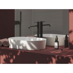   Ravak Espirit álló mosdócsaptelep 340 mm leeresztő nélkül ES 015.20GB, Graphite Brushed X070311