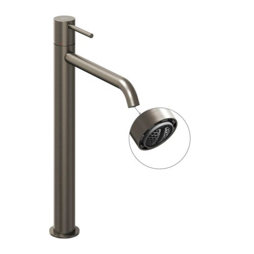 Ravak Espirit álló mosdócsaptelep 340 mm leeresztő nélkül ES 015.20GB, Graphite Brushed X070311