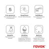 Ravak Espirit falba süllyesztett mosdócsaptelep belső egységgel ES 019.20GB.O1, Graphite Brushed X070313