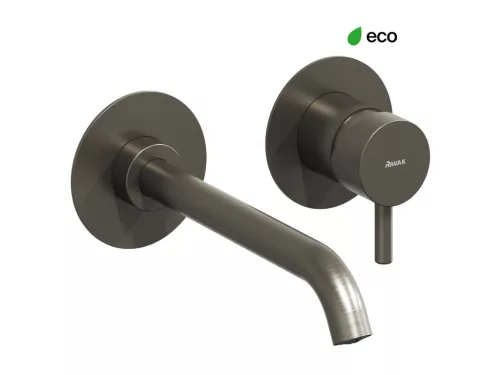 Ravak Espirit falba süllyesztett mosdócsaptelep belső egység nélkül ES 019.20GB.O1.RB07B, Graphite Brushed X070315