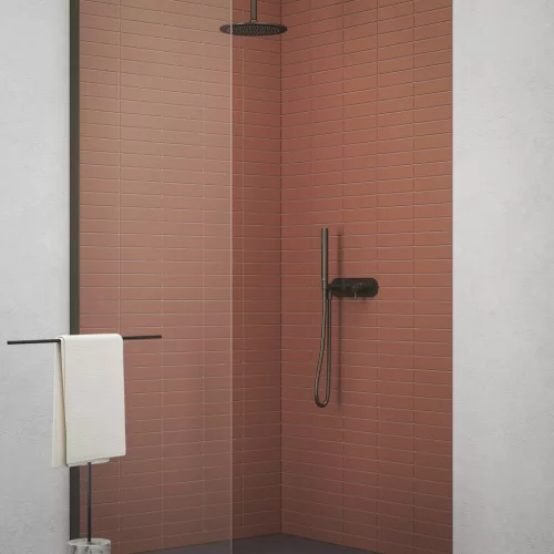 Ravak Espirit falba süllyesztett csaptelep szettel, kétutas, belső egység nélkül ES 065.20GB.O2.RB07D.+S, Graphite Brushed X070324