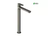 Ravak Eleganta álló mosdócsaptelep 335 mm leeresztő nélkül EL 015.20GB, Graphite Brushed X070328
