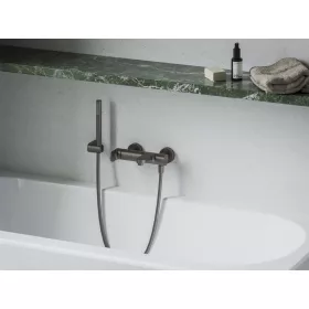   Ravak Eleganta fali kádcsaptelep zuhanyszett nélkül EL 022.20GB, Graphite Brushed X070330