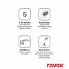Ravak Eleganta falba süllyesztett csaptelep szettel, háromutas, belső egység nélkül EL 068.20GB.O3.RB07D.+S, Graphite Brushed X070333