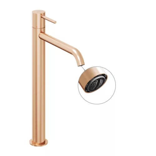 Ravak Espirit álló mosdócsaptelep 340 mm leeresztő nélkül ES 015.60RGB, Rose Gold Brushed X070348