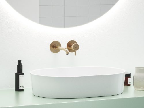 Ravak Espirit falba süllyesztett mosdócsaptelep belső egység nélkül ES 019.60RGB.O1.RB07B, Rose Gold Brushed X070352