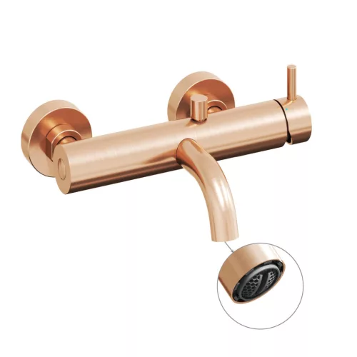 Ravak Espirit fali kádcsaptelep zuhanyszett nélkül ES 022.60RGB, Rose Gold Brushed X070353