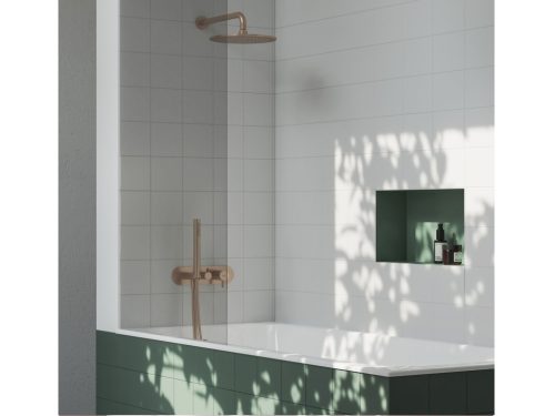 Ravak Espirit falba süllyesztett csaptelep szettel, háromutas, belső egység nélkül ES 068.60RGB.O3.RB07D.+S, Rose Gold Brushed X070356