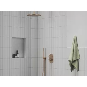   Ravak Espirit falba süllyesztet csaptelep, automatikus kétutas, belső egységgel ES 061.60RGB.O2, Rose Gold Brushed X070358