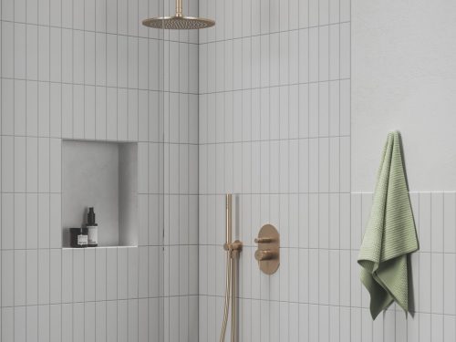 Ravak Espirit falba süllyesztet csaptelep, automatikus kétutas, belső egységgel ES 061.60RGB.O2, Rose Gold Brushed X070358