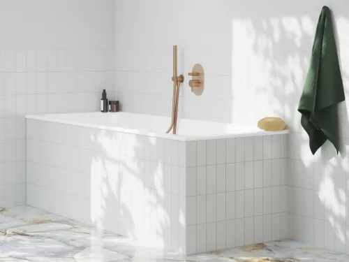 Ravak Espirit falba süllyesztet csaptelep, automatikus kétutas, belső egységgel ES 061.60RGB.O2, Rose Gold Brushed X070358