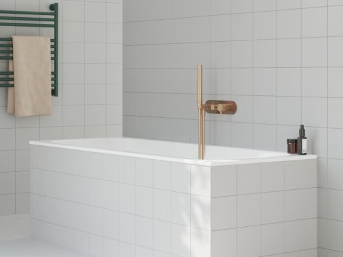 Ravak Espirit falba süllyesztett csaptelep szettel, kétutas, belső egység nélkül ES 065.60RGB.O2.RB07D.+S, Rose Gold Brushed X070361