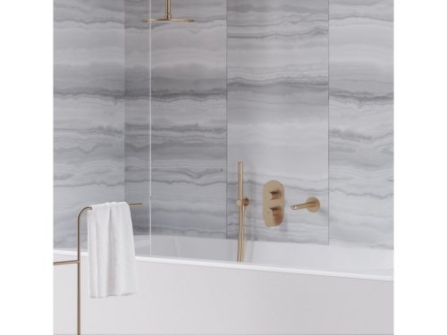 Ravak Eleganta falba süllyesztett csaptelep, háromutas, belső egység nélkül EL 068.60RGB.O3.RB07F, Rose Gold Brushed X070371
