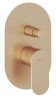 Ravak Eleganta falba süllyesztet csaptelep, automatikus, kétutas, belső egységgel EL 061.60RGB.O2, Rose Gold Brushed X070372