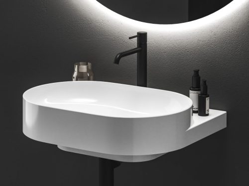 Ravak Espirit álló mosdócsaptelep 250 mm leeresztő nélkül ES 014.20BLM, Black Matt X070392