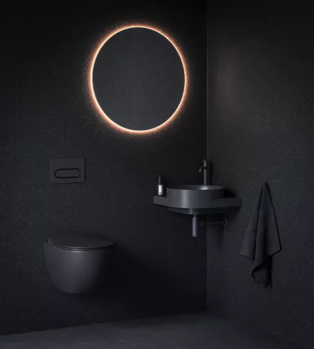 Ravak Espirit álló mosdócsaptelep 250 mm leeresztő nélkül ES 014.20BLM, Black Matt X070392