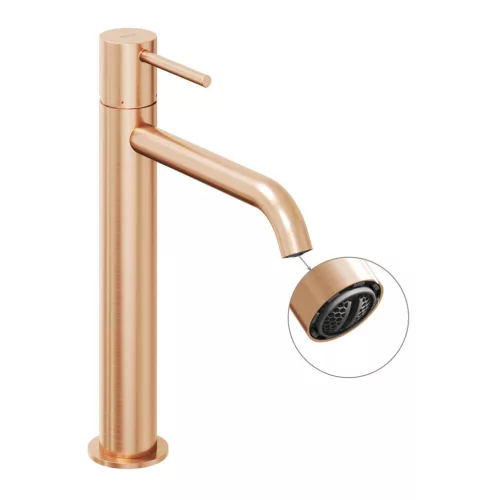 Ravak Espirit álló mosdócsaptelep 250 mm leeresztő nélkül ES 014.60RGB, Rose Gold Brushed X070393