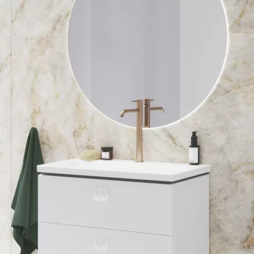 Ravak Espirit álló mosdócsaptelep 250 mm leeresztő nélkül ES 014.60RGB, Rose Gold Brushed X070393