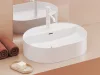 Ravak Espirit álló mosdócsaptelep BeCool 190 mm leeresztő nélkül ES 012.11WV, White Velvet X070395