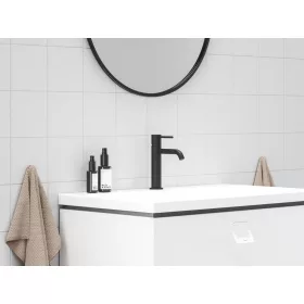   Ravak Espirit álló mosdócsaptelep BeCool 190 mm leeresztő nélkül ES 012.21BLM, Black Matt X070396