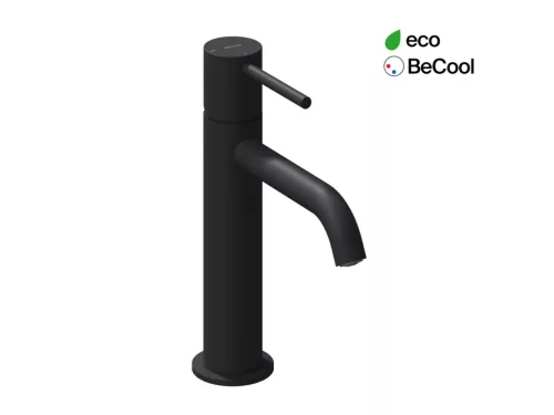 Ravak Espirit álló mosdócsaptelep BeCool 190 mm leeresztő nélkül ES 012.21BLM, Black Matt X070396