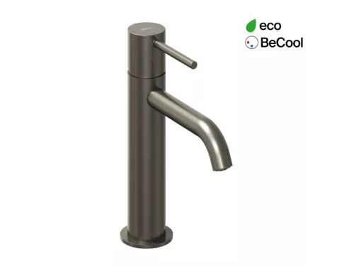 Ravak Espirit álló mosdócsaptelep BeCool 190 mm leeresztő nélkül ES 012.21GB, Graphite Brushed X070397
