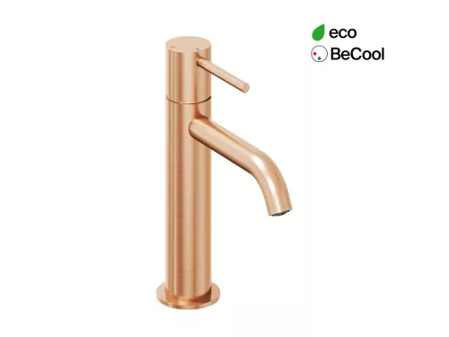Ravak Espirit álló mosdócsaptelep BeCool 190 mm leeresztő nélkül ES 012.61RGB, Rose Gold Brushed X070398