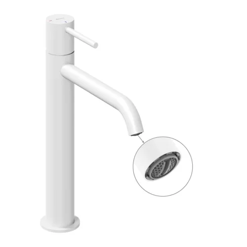 Ravak Espirit álló mosdócsaptelep BeCool 250 mm leeresztő nélkül ES 014.11WV, White Velvet X070400