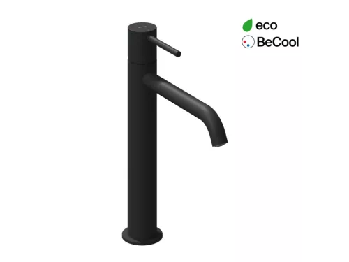 Ravak Espirit álló mosdócsaptelep BeCool 250 mm leeresztő nélkül ES 014.21BM, Black Matt X070402