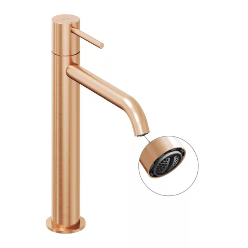 Ravak Espirit álló mosdócsaptelep BeCool 250 mm leeresztő nélkül ES 014.61RGB, Rose Gold Brushed X070403