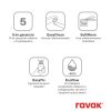 Ravak Espirit álló mosdócsaptelep BeCool 340 mm leeresztő nélkül ES 015.11WV, White Velvet X070405