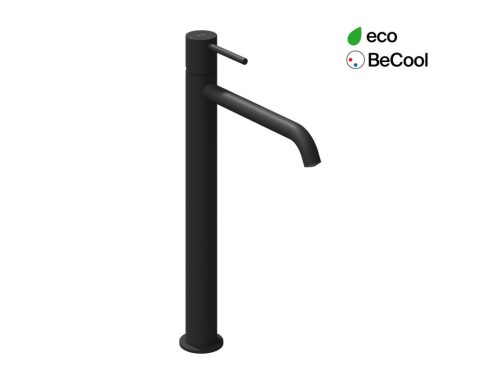 Ravak Espirit álló mosdócsaptelep BeCool 340 mm leeresztő nélkül ES 015.21BLM, Black Matt X070406
