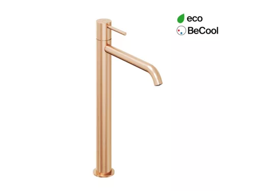 Ravak Espirit álló mosdócsaptelep BeCool 340 mm leeresztő nélkül ES 015.61RGB, Rose Gold Brushed X070408