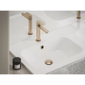   Ravak Eleganta álló mosdócsaptelep BeCool 174 mm leeresztő nélkül EL 012.61RGB, Rose Gold Brushed X070413