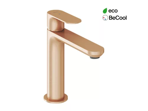 Ravak Eleganta álló mosdócsaptelep BeCool 174 mm leeresztő nélkül EL 012.61RGB, Rose Gold Brushed X070413