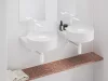 Ravak Eleganta álló mosdócsaptelep BeCool 220 mm leeresztő nélkül EL 014.11WV, White Velvet X070415