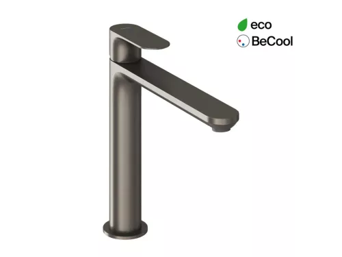 Ravak Eleganta álló mosdócsaptelep BeCool 220 mm leeresztő nélkül EL 014.21GB, Graphite Brushed X070416