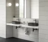 Ravak Eleganta álló mosdócsaptelep BeCool 335 mm leeresztő nélkül EL 015.21BLM, Black Matt X070421